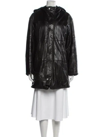 Pre-owned Ferragamo Parka In Black