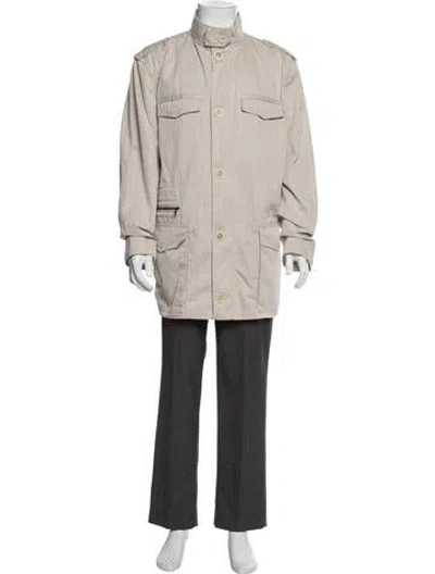 Pre-owned Ferragamo Parka In Neutral