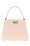 Ferragamo Pastel Pink Leather Small Studio Box Handbag In Pink