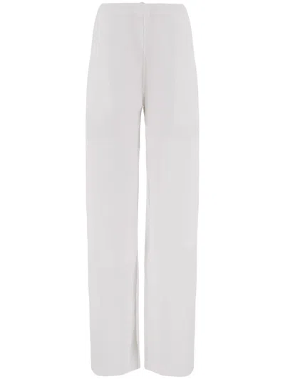 FERRAGAMO PATCH-DETAIL LINEN-BLEND TROUSERS
