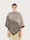 Ferragamo Patchwork Patterned Shawl In Pink