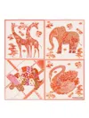 Ferragamo Patchwork-print Silk Bandana In Pink