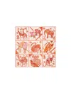 Ferragamo Rosa Patchwork Print Silk Foulard Scarf