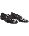 Ferragamo Patent & Suede Loafer (authentic Pre-loved) In Black