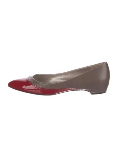 Pre-owned Ferragamo Patent Leather Ballet Flats