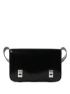 Ferragamo Patent-leather Clasp Shoulder Bag