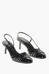 Ferragamo Patent Leather Edyna Slingbacks With Stiletto Heel 6cm In Black