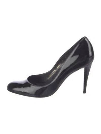 Pre-owned Ferragamo Patent Leather Pumps In Black
