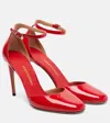 Ferragamo Maily Patent Leather Pumps In Red