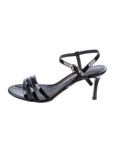 Pre-owned Ferragamo Patent Leather Sandals In Multi