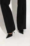 Ferragamo Patent Leather Stiletto Pumps In Black