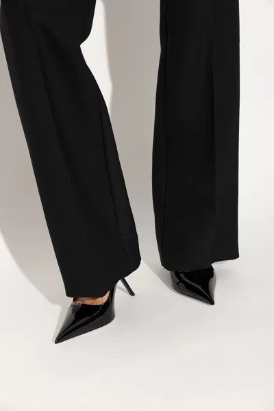 Ferragamo Patent Leather Stiletto Pumps In Black