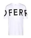 Ferragamo White Oversize Cotton T-shirt In White