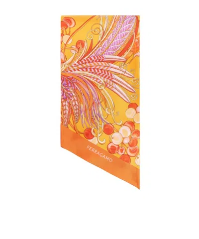 FERRAGAMO PATTERN SILK SCARF