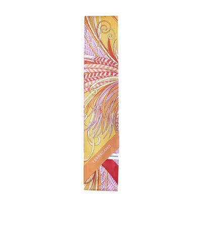 FERRAGAMO PATTERN SILK SCARF