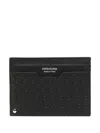 Ferragamo Patterned Cardholder In Black