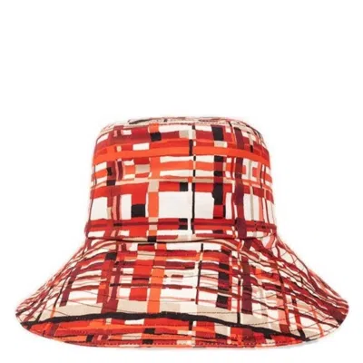 Ferragamo Patterned Cotton Bucket Hat In Multi