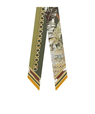 Ferragamo Patterned Silk Scarf