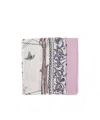 Ferragamo Pink Patterned Silk-wool Blend Scarf In Multi
