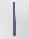 Ferragamo Patterned Silk Tie Slim Silhouette In Blue