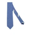Ferragamo Patterned Tie In Blue
