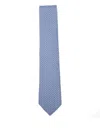 Ferragamo Patterned Tie In Blue