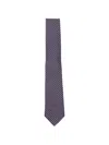 Ferragamo Patterned Tie In Purple