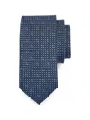 Ferragamo Patterned Tie In Blue