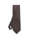 Ferragamo Patterned Tie In Brown