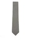 Ferragamo Patterned Tie In Gray