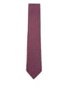 Ferragamo Patterned Tie In Pink