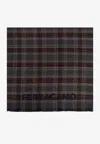 Ferragamo Patterned Wool Scarf In Multicolor