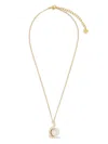Ferragamo Pearl Pendant Necklace In Gold