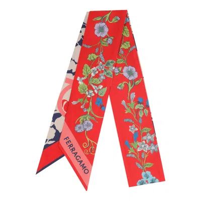 Ferragamo Pegaso Bandeau In Red