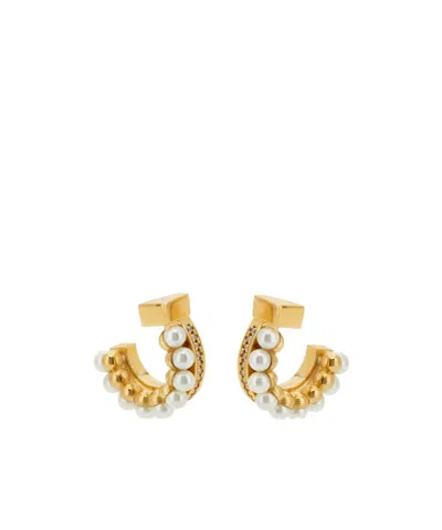 Ferragamo Pendant Earrings In Gold