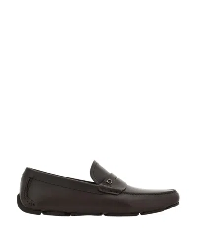 Ferragamo Penny Driver Loafer In Brown