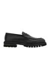 Ferragamo Saddle-strap Penny Loafers In Black