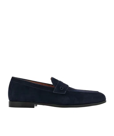 Ferragamo Penny Loafer In Blue