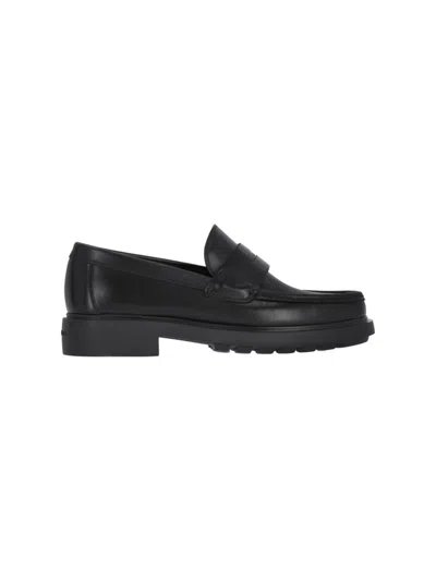 FERRAGAMO FERRAGAMO "PENNY" LOAFERS – BLACK