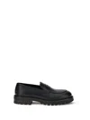 Ferragamo Saddle-strap Penny Loafers In Black
