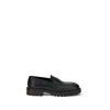 Ferragamo Saddle-strap Penny Loafers In Black
