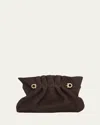 Ferragamo Piercing Suede Corduroy Shoulder Bag
