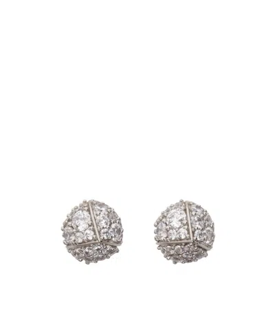 Ferragamo Pinecone Earrings In Gray