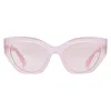 Ferragamo Pink Cat Eye Ladies Sunglasses Sf1107s 663 55 In Pink