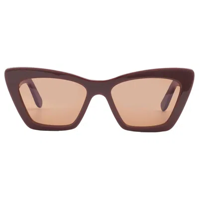 Ferragamo Pink Cat Eye Ladies Sunglasses Sf929s 209 55 In Brown