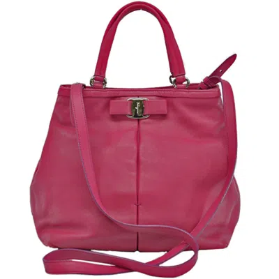 Pre-owned Ferragamo Pink Color Handbag Shoulder Bag () In Multi