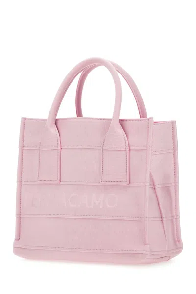 Ferragamo Pink Fabric Beach S Handbag In Bubblegum