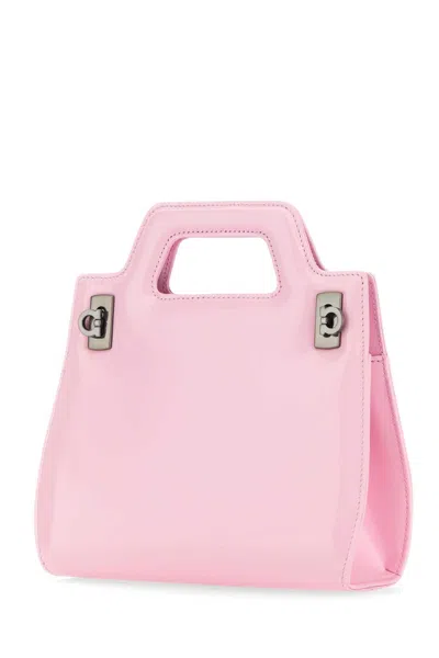 Ferragamo Pink Leather Mini Wanda Handbag