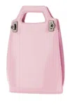 Ferragamo Pink Leather Mini Wanda Handbag In Bubblegu