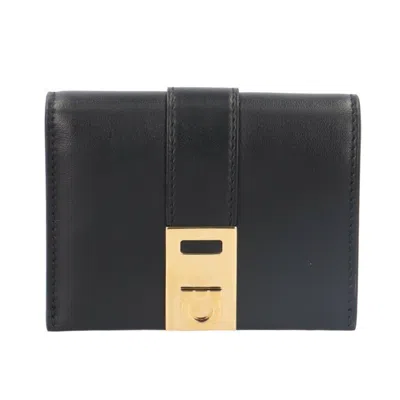 Pre-owned Ferragamo Pink Leather Wallet (bi-fold) () In Multi